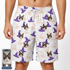 Men's Cauldron Crowns Custom Cat Face Beach Shorts