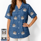 Women's Mittens Mingle Custom Cat Face Hawaiian Shirt