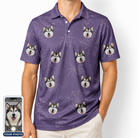 Men's Spider Social Custom Dog Face Polo Shirt