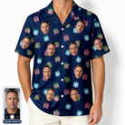 Men's Surprise Stacks Custom Face Hawaiian Shirt