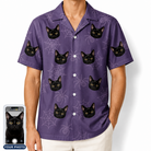 Men's Spider Social Custom Cat Face Hawaiian Shirt