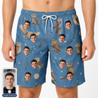 Men's Hoot Hollow Custom Face Beach Shorts