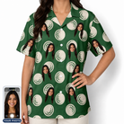 Women's Birdie Bouncers Custom Face Hawaiian Shirt