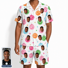 Men's Strobe Sweethearts Custom Face Shirt & Shorts Set