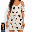 Women's Talon Toast Custom Face Off-Shoulder Dress