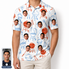 Men's Grill Rights Custom Face Polo Shirt
