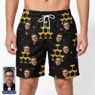 Men's Shoreline Cheers Custom Face Beach Shorts