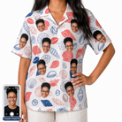 Women's Coastal Keepsakes Custom Face Hawaiian Shirt