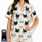 Women's Dreamy Dens Custom Cat Face Hawaiian Shirt