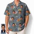 Men's Lotus Limbo Custom Face Hawaiian Shirt