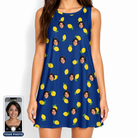 Women's Lemon Lilt Custom Face Tank Dress