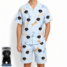 Men's Molar Morsels Custom Dog Face Shirt & Shorts Set