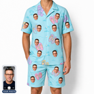 Men's Flipflop Fanfare Custom Face Shirt & Shorts Set