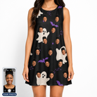 Women's Boo Bats Custom Face Tank Dress