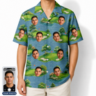 Men's Mulligan Meadows Custom Face Hawaiian Shirt