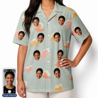 Women's Surf Symphony Custom Face Hawaiian Shirt