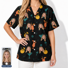 Women's Guava Gaiety Custom Face Hawaiian Shirt