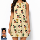 Women's Putting Prizes Custom Face Tank Dress