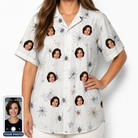 Women's Eight-Legged Elegance Custom Face Hawaiian Shirt