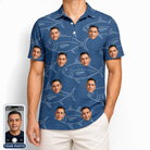 Men's Finny Business Custom Face Polo Shirt