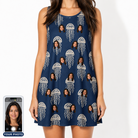 Women's Nettle Nebula Custom Face Tank Dress