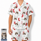Men's Yule Pouches Custom Dog Face Shirt & Shorts Set