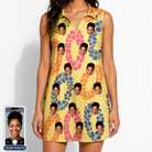 Women's Leisure Lovers Custom Face V-Neck Dress