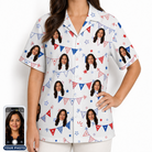 Women's Civic Colors Custom Face Hawaiian Shirt