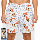 Men's Fido Follies Custom Dog Face Beach Shorts