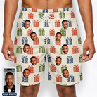 Men's Cheery Crates Custom Face Beach Shorts