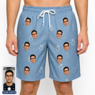 Men's Carat Chaos Custom Face Beach Shorts
