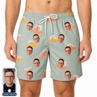 Men's Surf Symphony Custom Face Beach Shorts