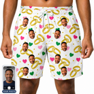 Men's Saltkissed Circles Custom Face Beach Shorts