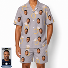 Men's Diamond Dares Custom Face Shirt & Shorts Set