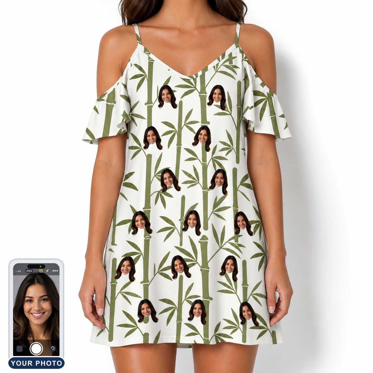 Women's Reed Revival Custom Face Off-Shoulder Dress