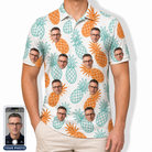 Men's Spiky Staycation Custom Face Polo Shirt