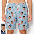 Men's Bunting Bonanza Custom Face Beach Shorts