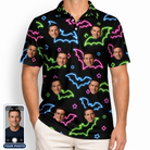 Men's Batty Night Custom Face Polo Shirt