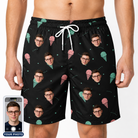 Men's Sundae Shore Custom Face Beach Shorts