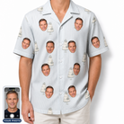 Men's Mermaid Meringue Custom Face Hawaiian Shirt