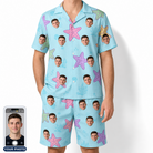 Men's Nautical Nuptials Custom Face Shirt & Shorts Set