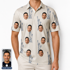 Men's Harbor Halo Custom Face Polo Shirt