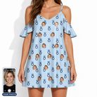 Women's Lovebound Luster Custom Face Off-Shoulder Dress