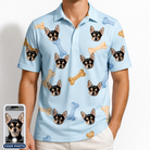 Men's Molar Morsels Custom Dog Face Polo Shirt