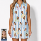 Women's Bottle Belles Custom Face V-Neck Dress
