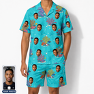 Men's Anemone Amour Custom Face Shirt & Shorts Set