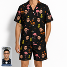 Men's Flocktail Hour Custom Face Shirt & Shorts Set