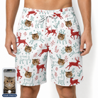 Men's Prancer Pranks Custom Cat Face Beach Shorts