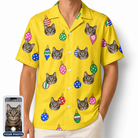 Men's Tree Trinkets Custom Cat Face Hawaiian Shirt