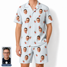 Men's Berry Merry Custom Face Shirt & Shorts Set